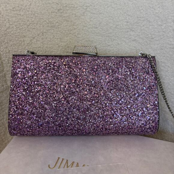 Jimmy Choo Zahra clutch bag with chain - Picture 5 of 7